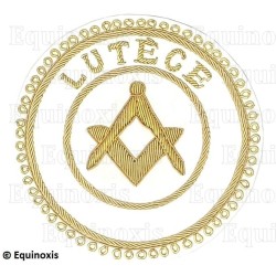 Badge / Macaron GLNF – Grande tenue provinciale – Assistant Grand Maître – Lutèce – Brodé main